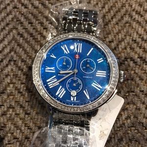 Michele Silver/Blue Serein Chrono  (NWT & Papers)